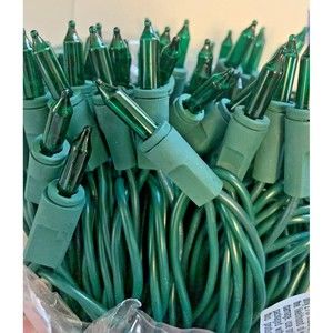 Noma Green Mini Lights String (3) 100 Count Boxes St Patrick's Super Bright T5